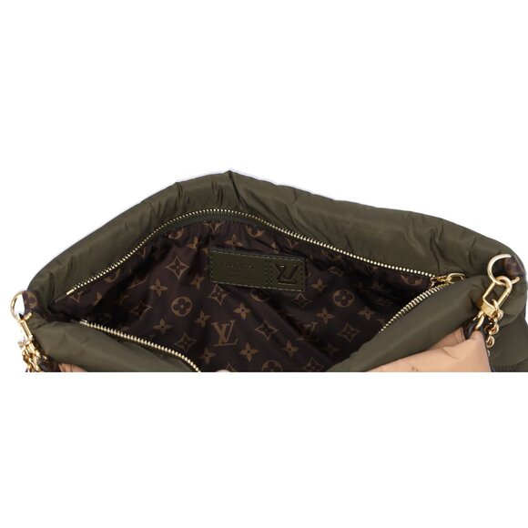 Louis Vuitton Maxi Multi Pochette Accessoires LV Pillow Shoulder Bag Khaki Beige - Picture 8 of 9